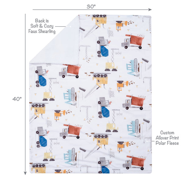 Construction Zone Baby Blanket by Bedtime Originals