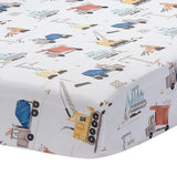 Construction Zone Fitted Crib Sheet by Bedtime Originals