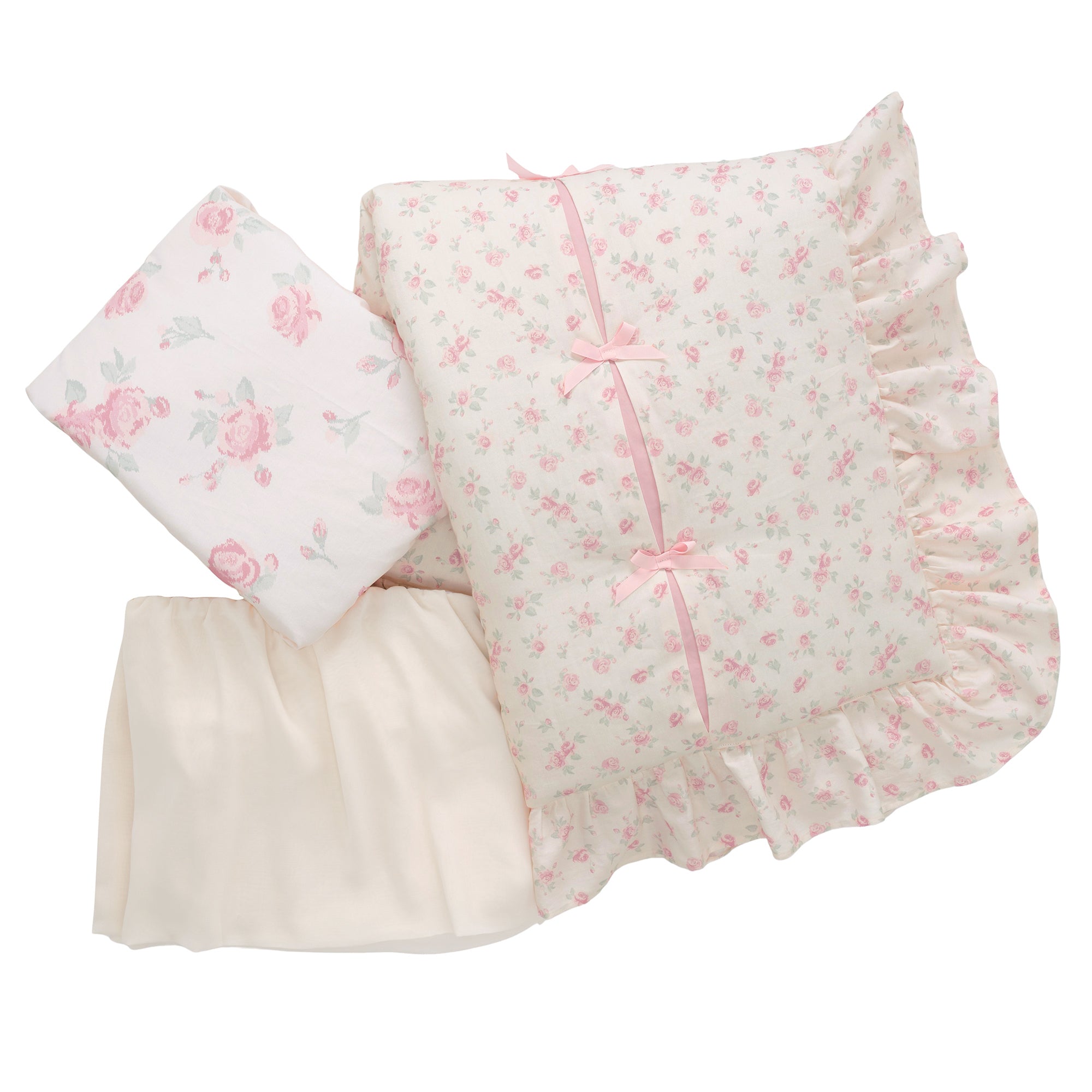 Coquette Floral 3-Piece Crib Bedding Set by Lambs & Ivy