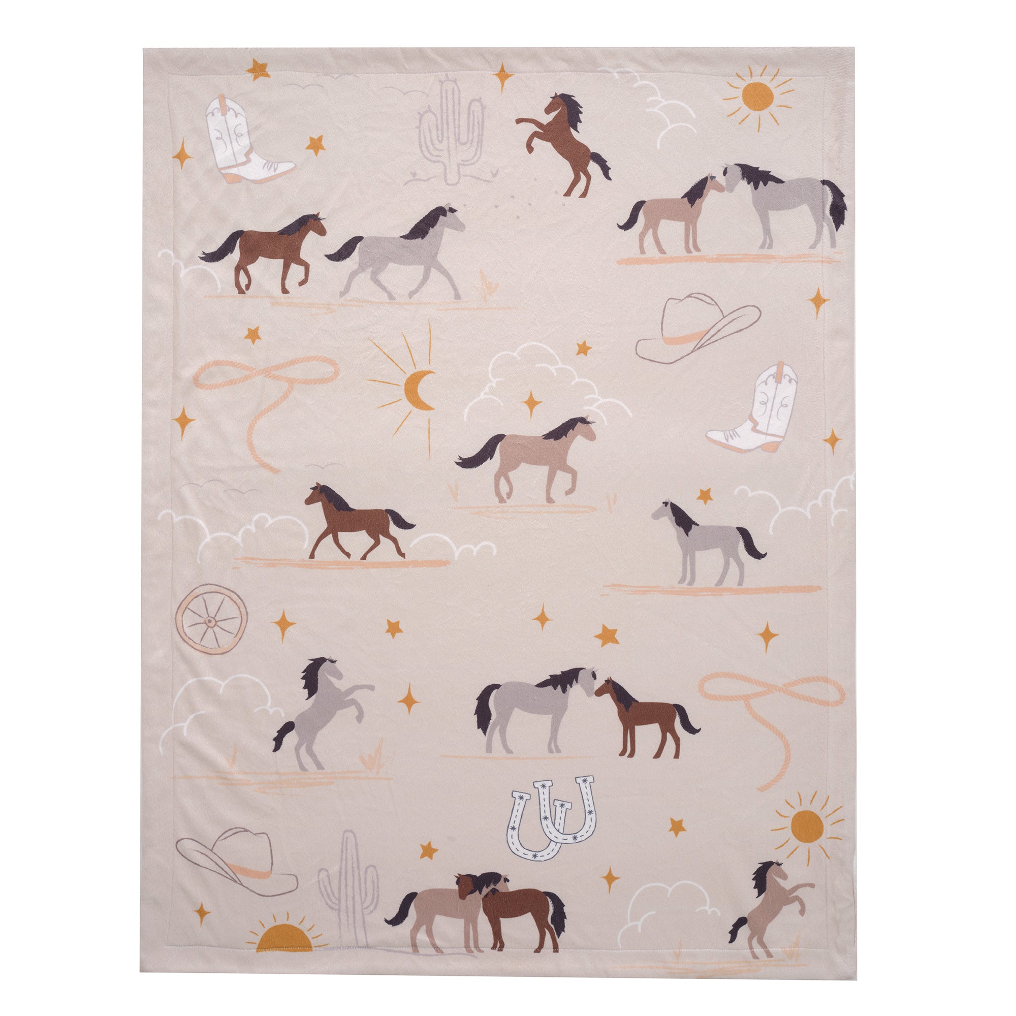 Country Western Baby Blanket by Lambs & Ivy
