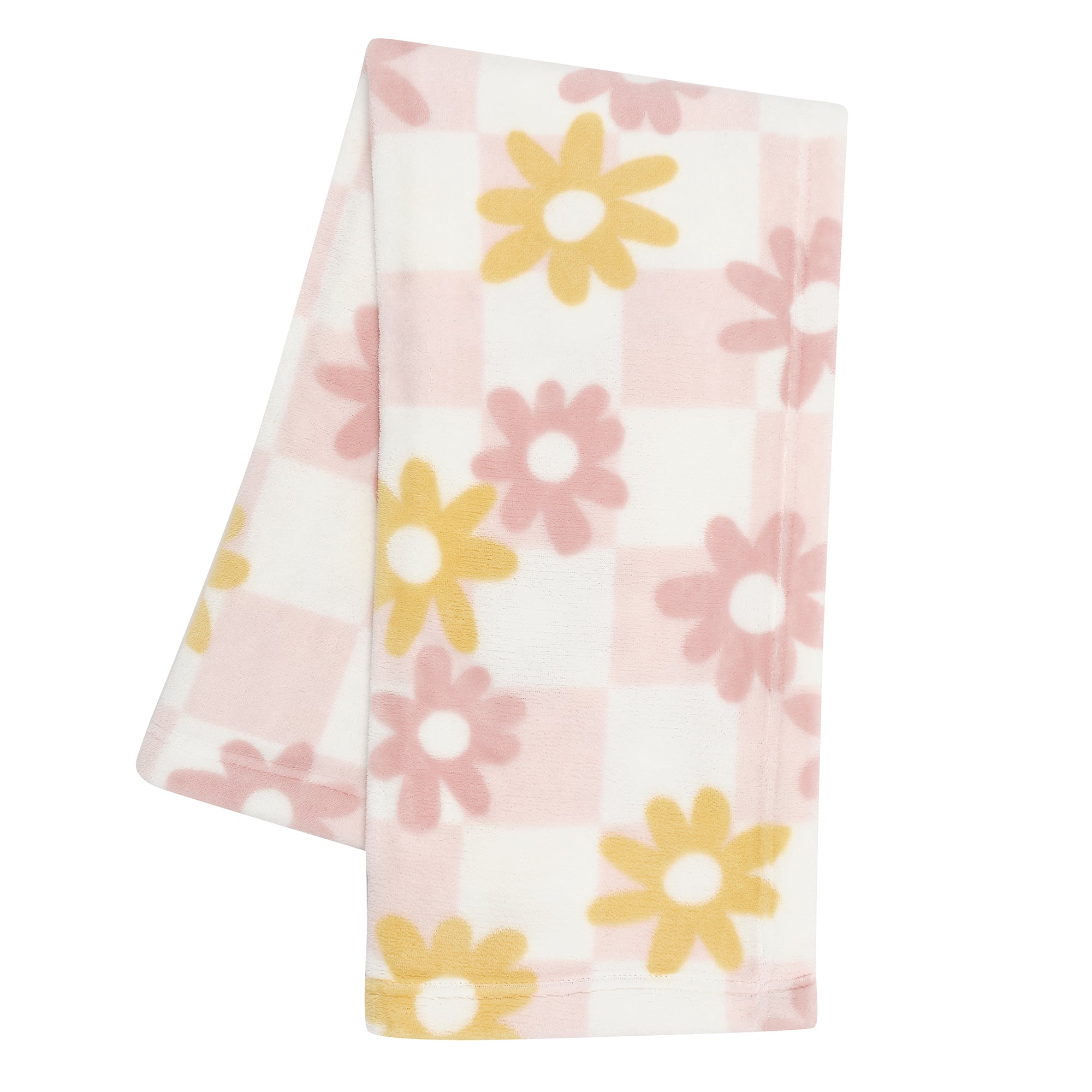 Lambs & Ivy Daisy Dreams 3-Piece Pink/White Baby Nursery Crib