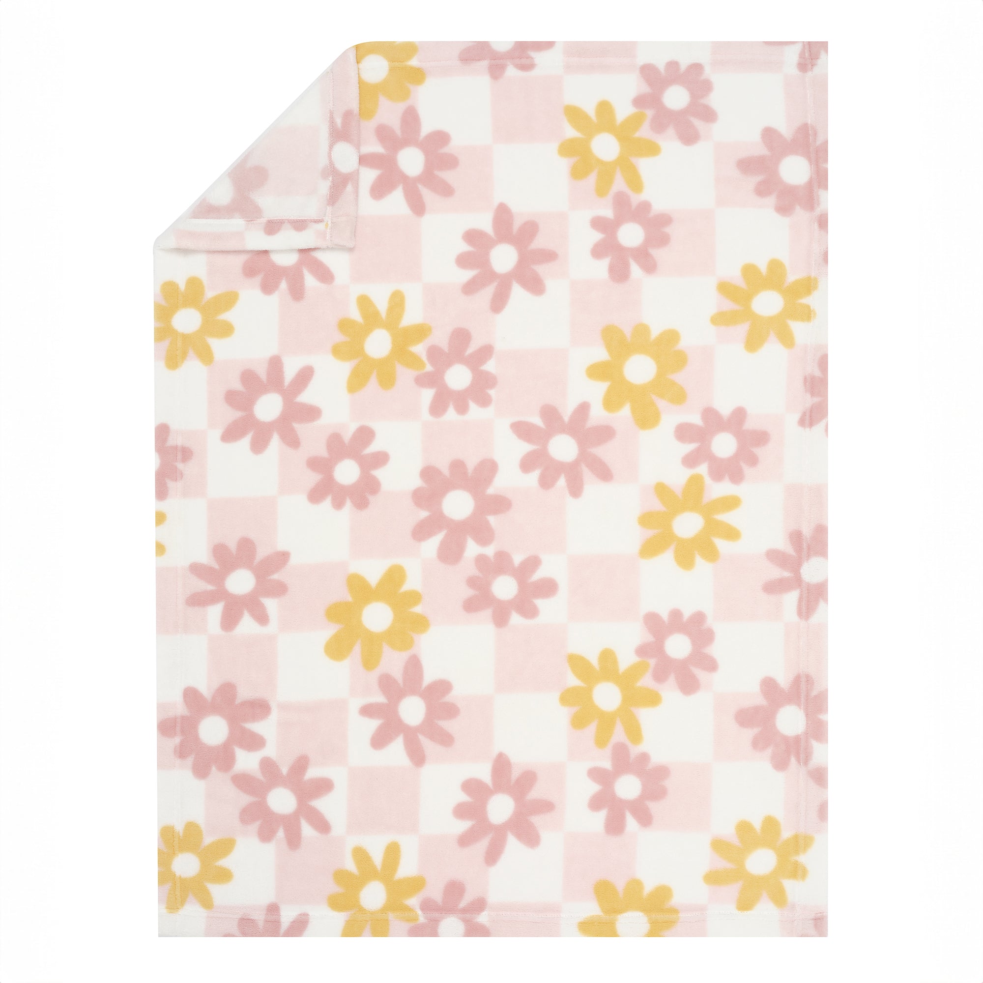 Lambs & Ivy Daisy Dreams 3-Piece Pink/White Baby Nursery Crib