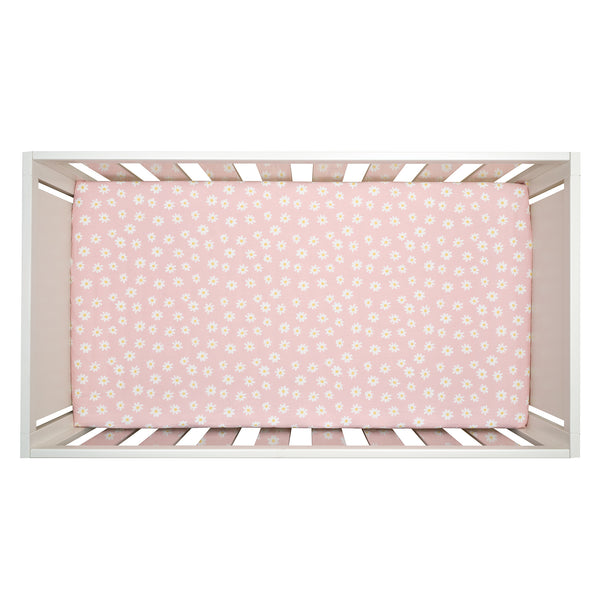 Daisy Dreams Cotton Fitted Crib Sheet by Lambs & Ivy