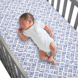3-Piece Navy Blue Crib Bedding Set by Lambs & Ivy