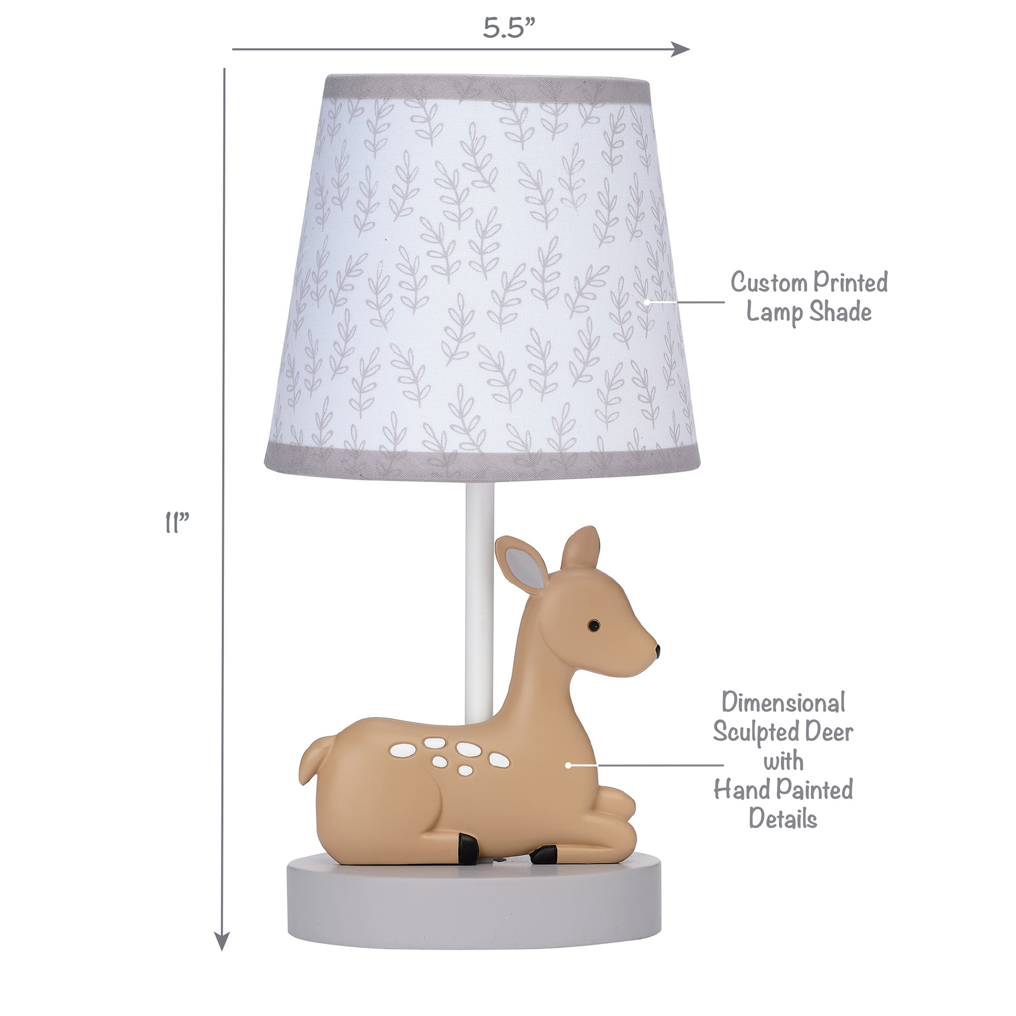 Deer Park Lamp with Shade & Bulb by Bedtime Originals