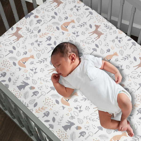 Deer Park Fitted Crib Sheet by Bedtime Originals