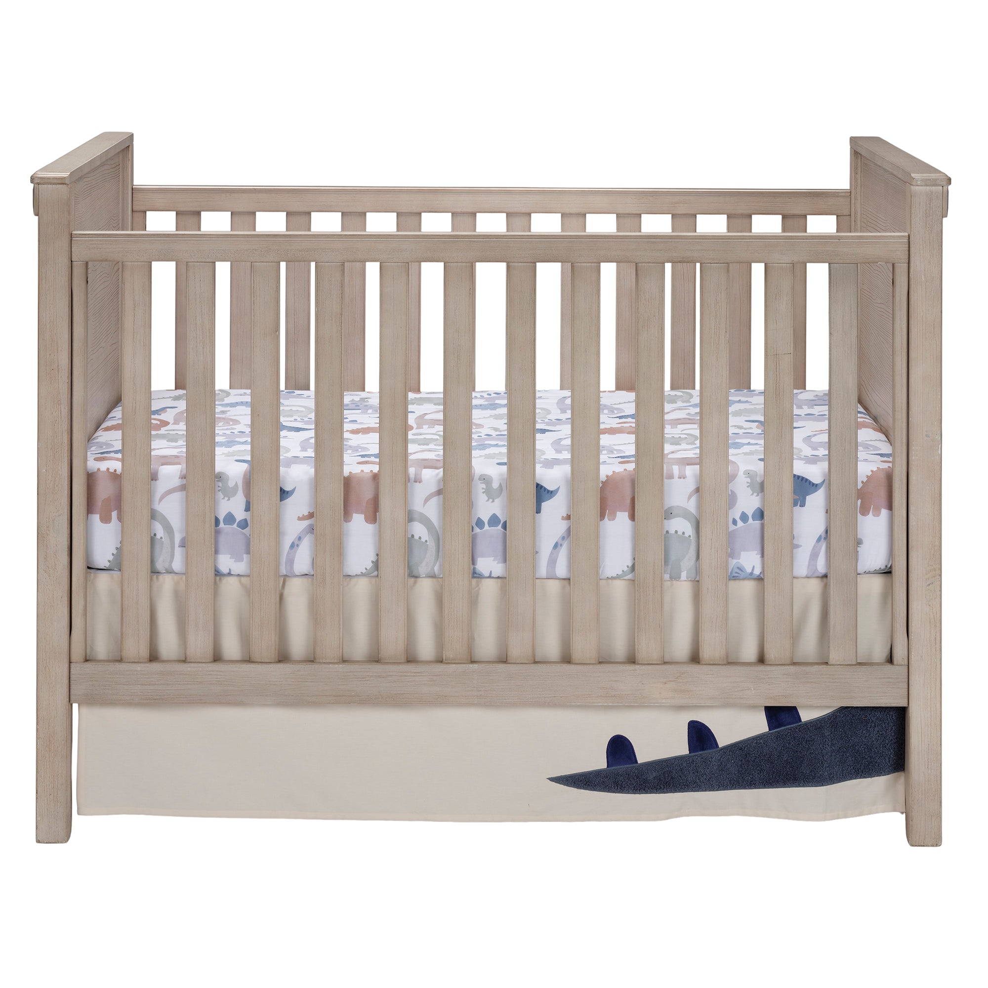 Dino-Might Cotton Fitted Crib Sheet by Lambs & Ivy