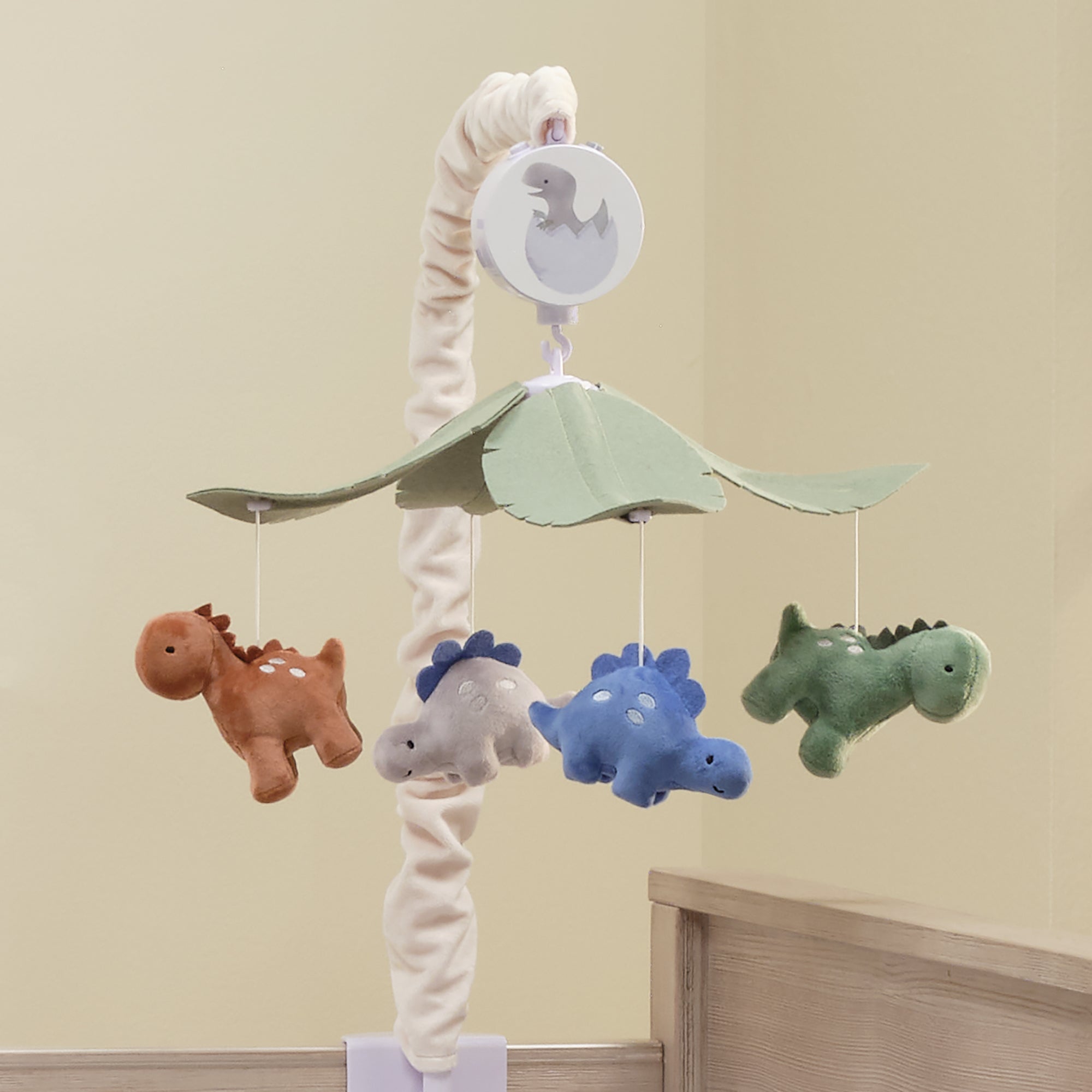 Dino-Might Musical Baby Crib Mobile by Lambs & Ivy