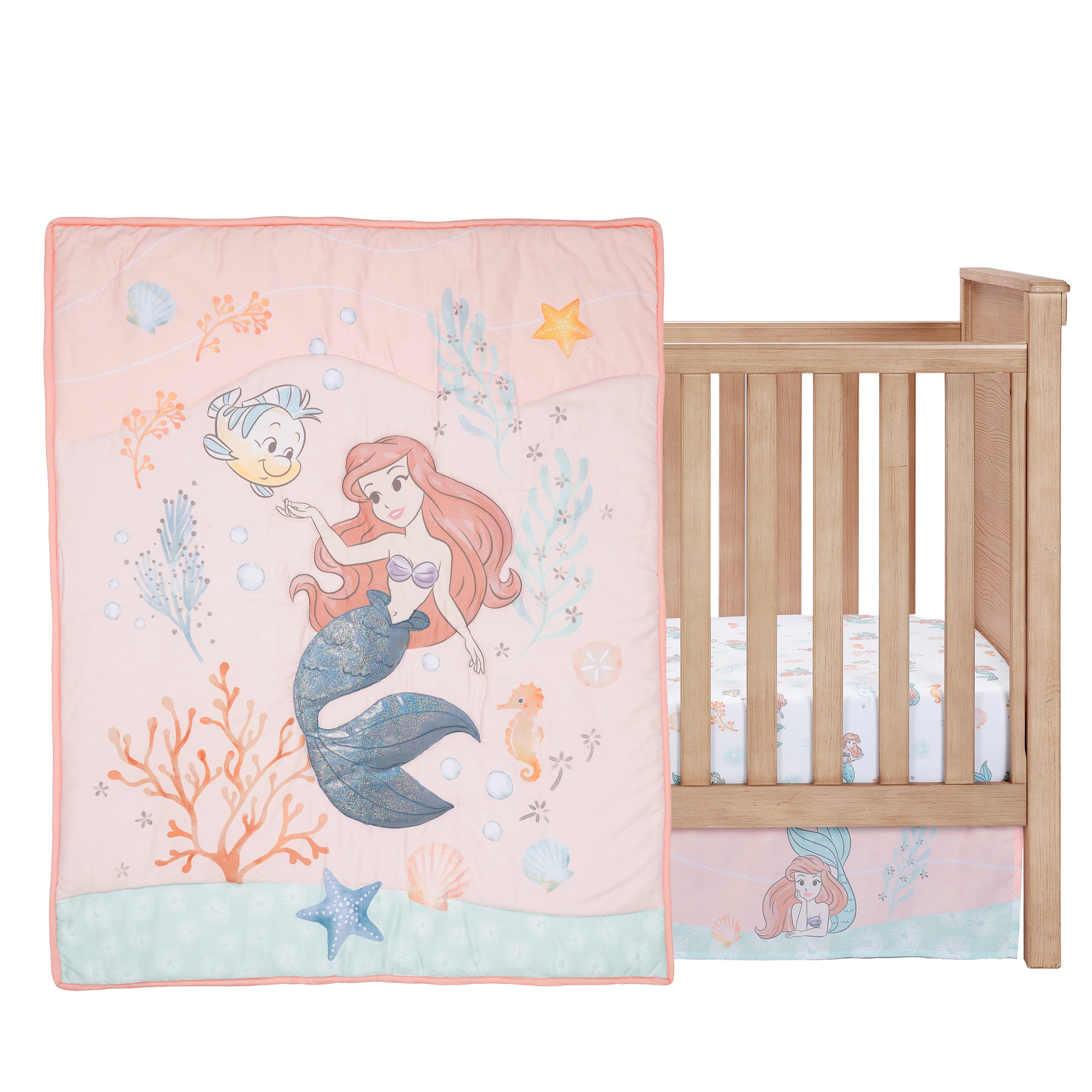 The Little Mermaid 3-Piece Crib Bedding Set by Bedtime Originals
