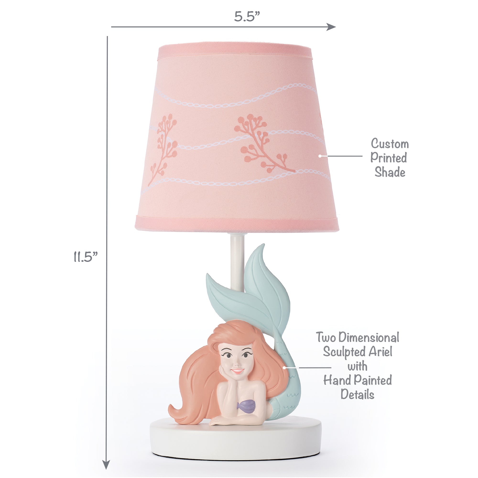The Little Mermaid Lamp with Shade & Bulb by Bedtime Originals