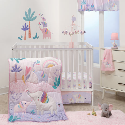 Elephant Dreams 3-Piece Crib Bedding Set by Bedtime Originals