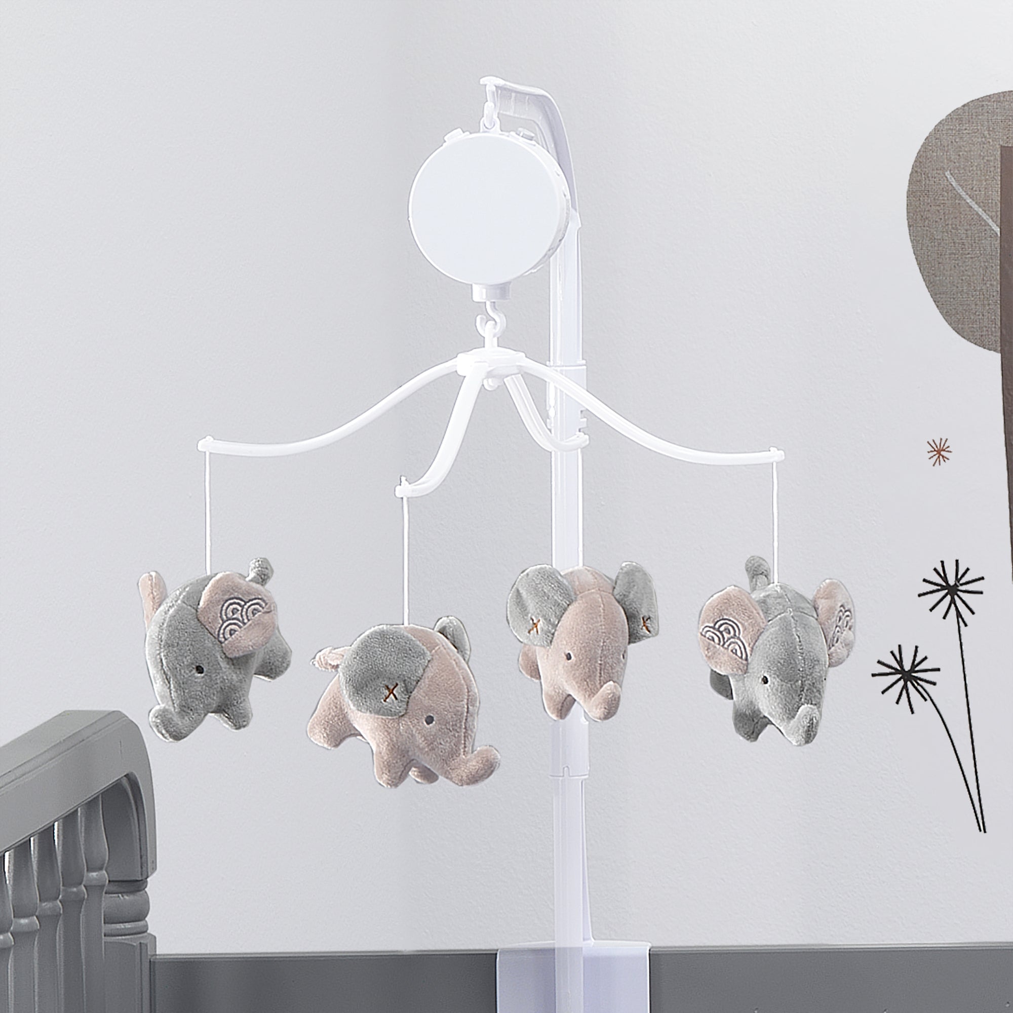 Elephant Love Musical Baby Crib Mobile by Bedtime Originals