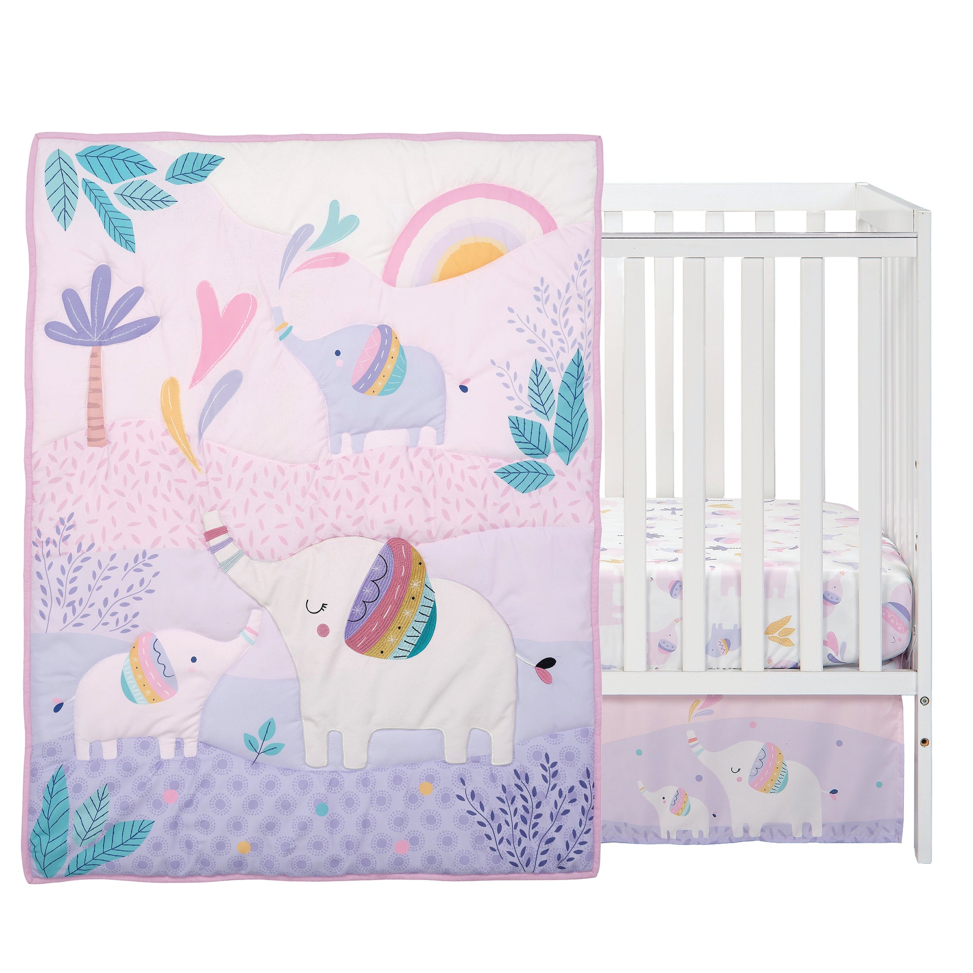 Elephant Dreams 3-Piece Crib Bedding Set by Bedtime Originals