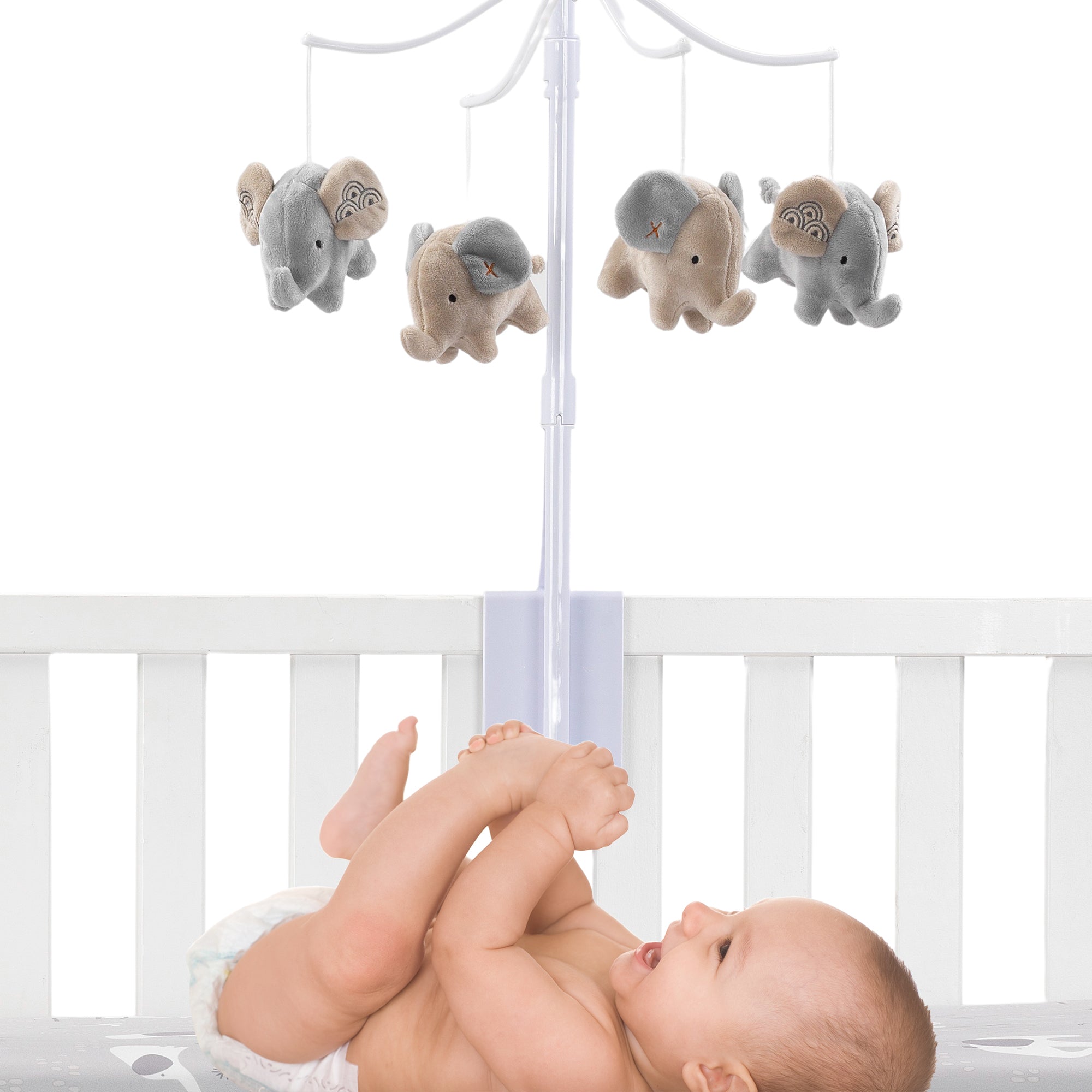 Elephant Love Musical Baby Crib Mobile by Bedtime Originals