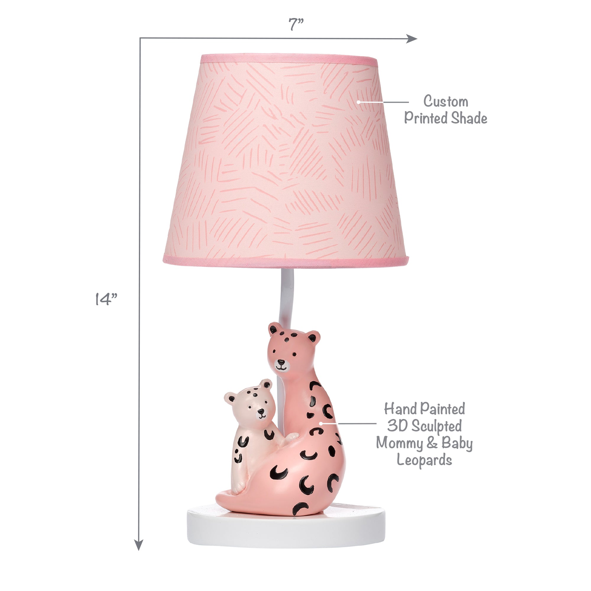 Enchanted Safari Lamp with Shade & Bulb by Lambs & Ivy