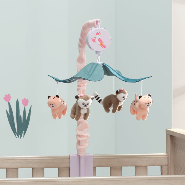 Enchanted Safari Musical Baby Crib Mobile by Lambs & Ivy