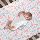 Enchanted Safari Cotton Fitted Crib Sheet by Lambs & Ivy