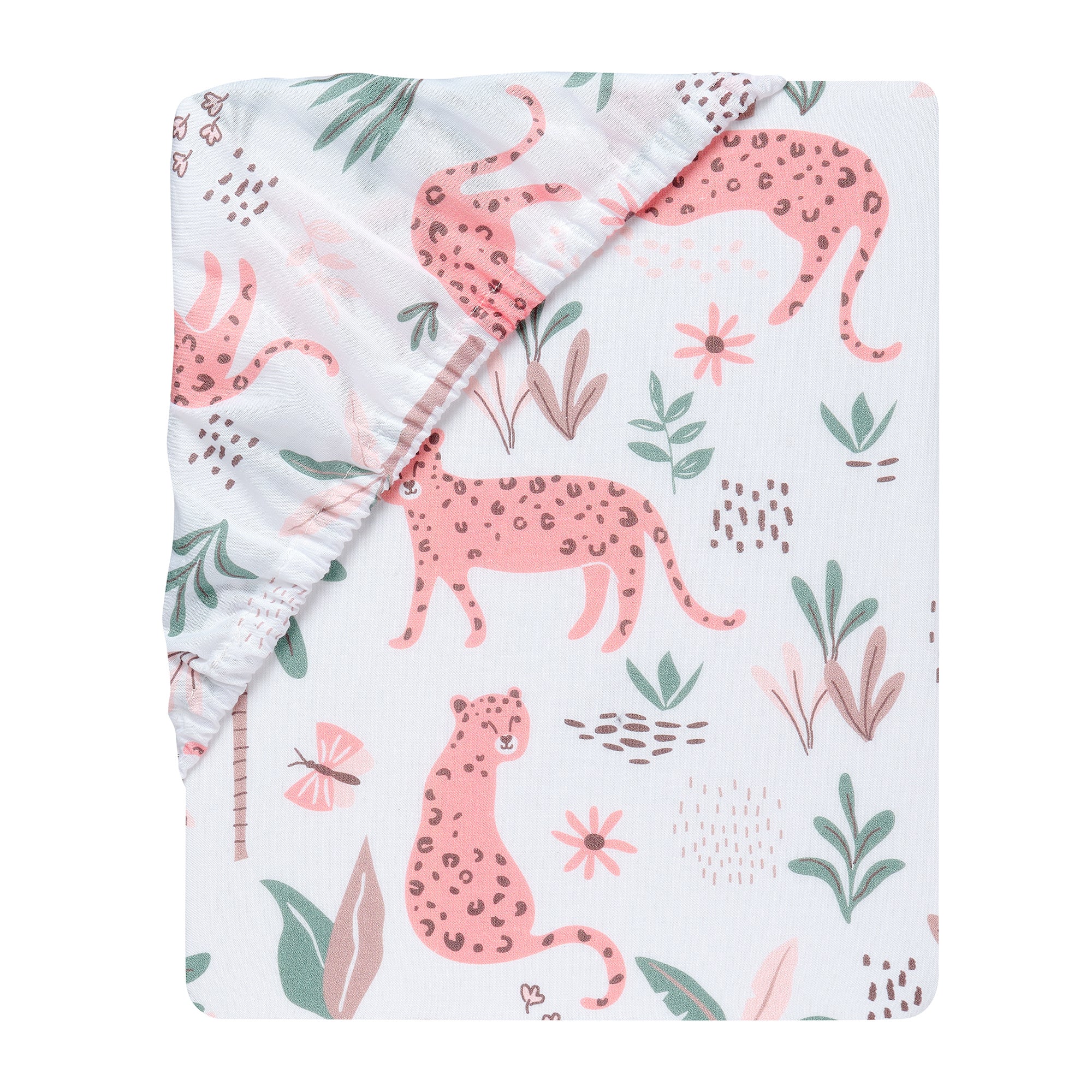 Enchanted Safari Cotton Fitted Crib Sheet by Lambs & Ivy