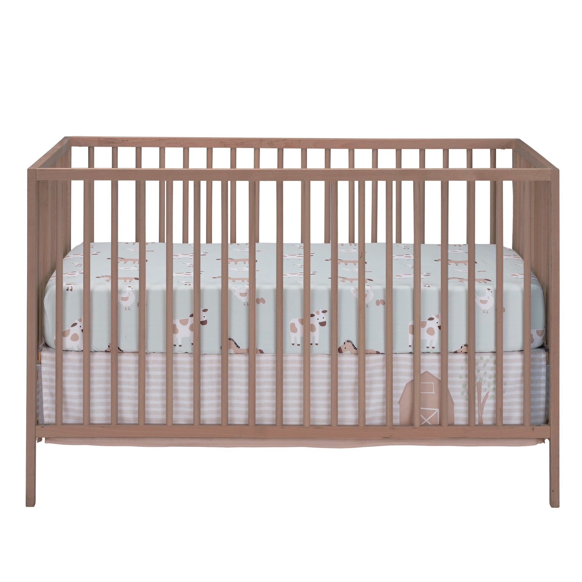 Farmyard Friends Fitted Crib Sheet by Bedtime Originals