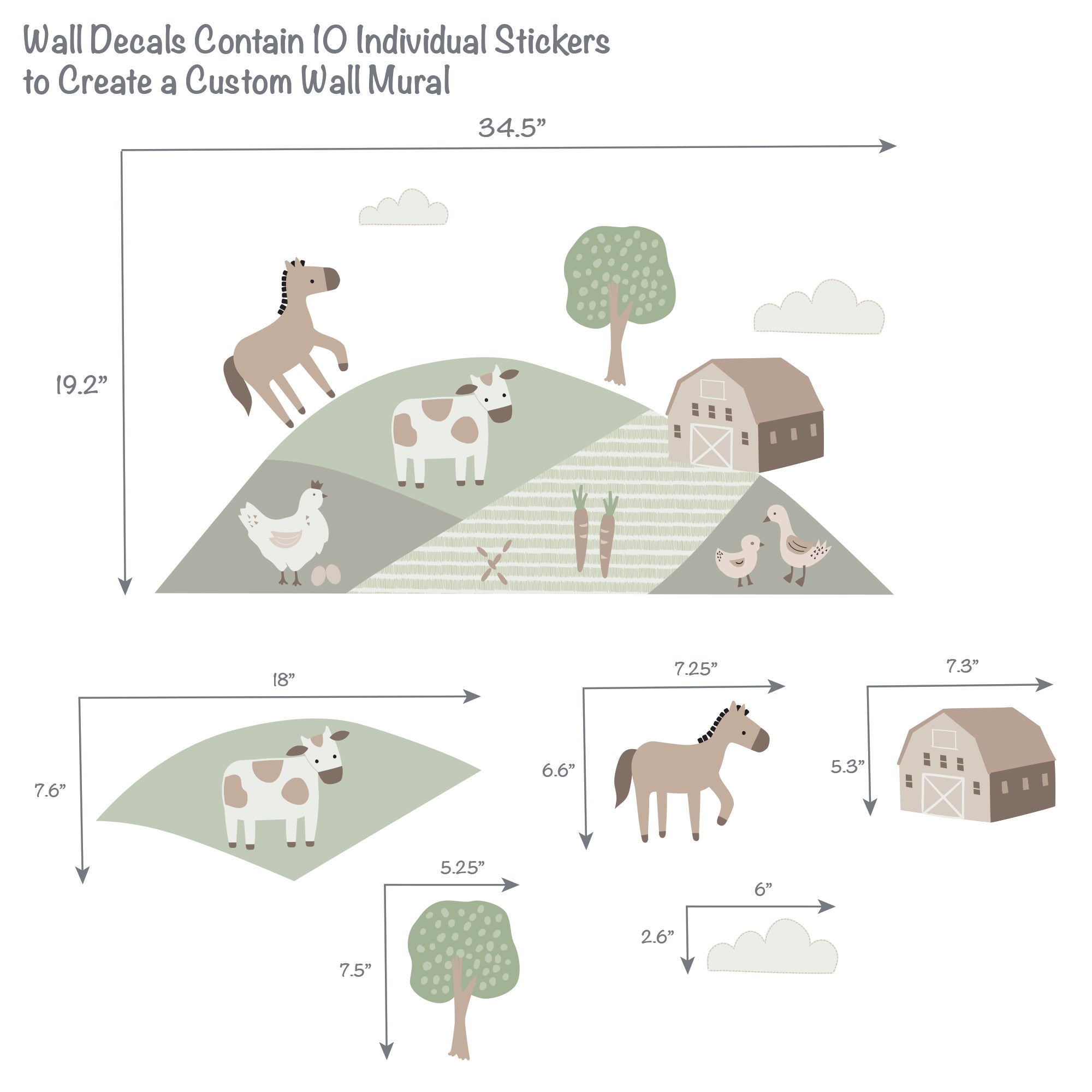 Farmyard Friends Wall Decals by Bedtime Originals
