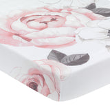Floral Garden Cotton Fitted Crib Sheet by Lambs & Ivy