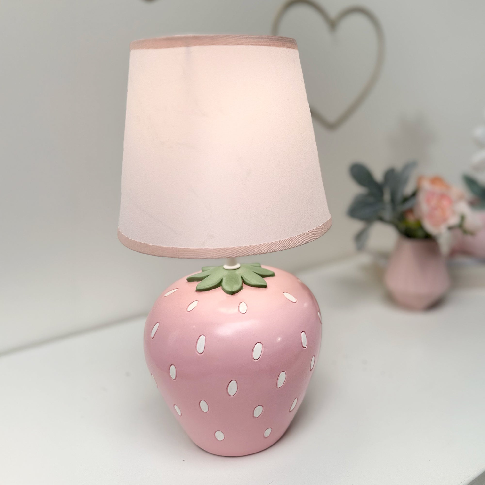 Flower Power Strawberry Lamp with Shade by Bedtime Originals
