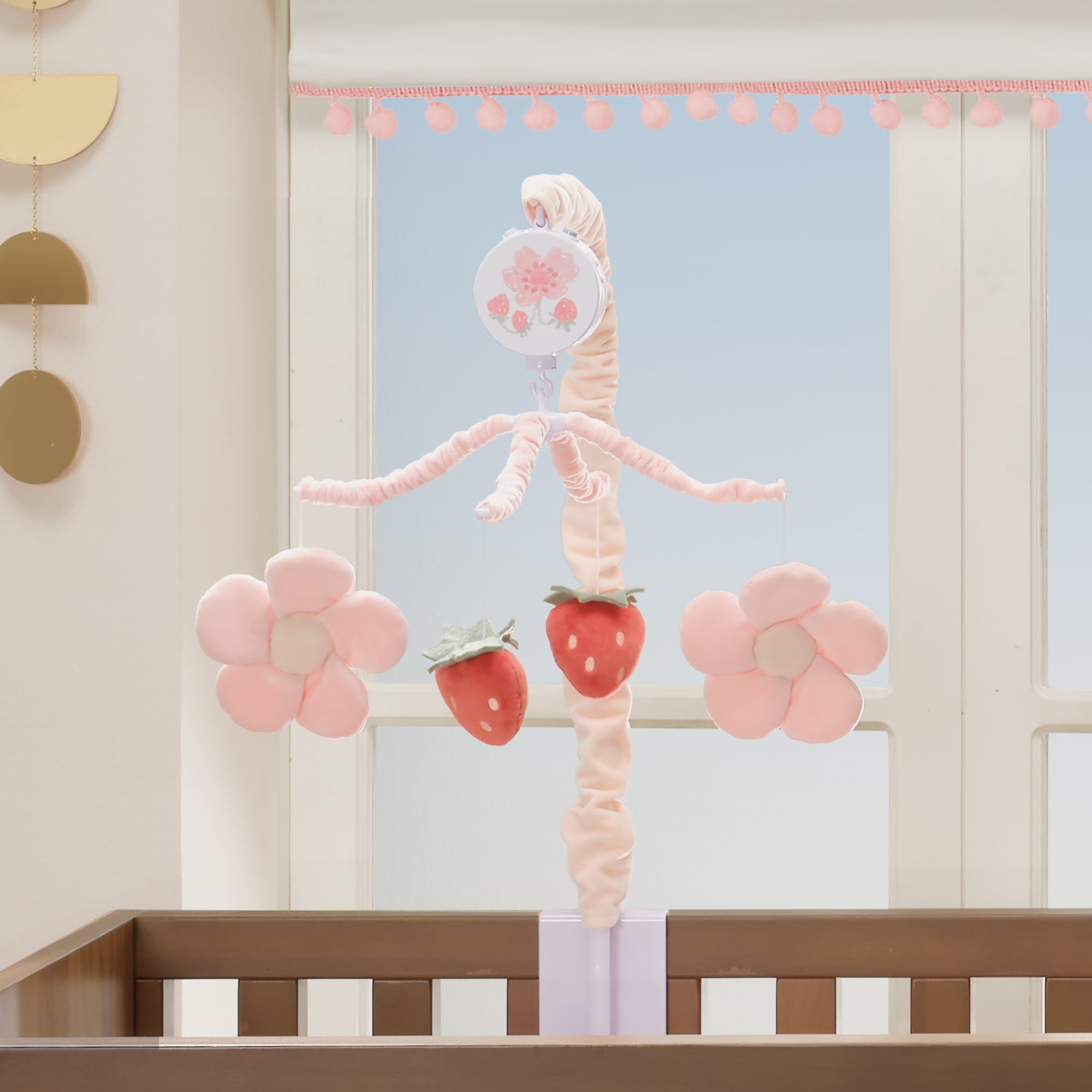 Flower Power Musical Baby Crib Mobile by Bedtime Originals