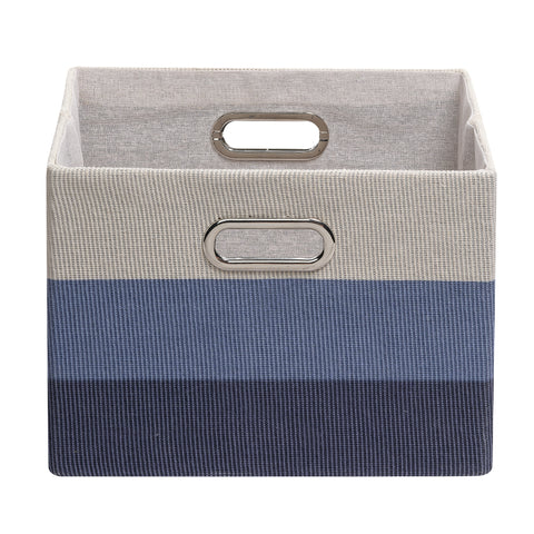 Blue Ombre Collapsible Storage Basket by Lambs & Ivy