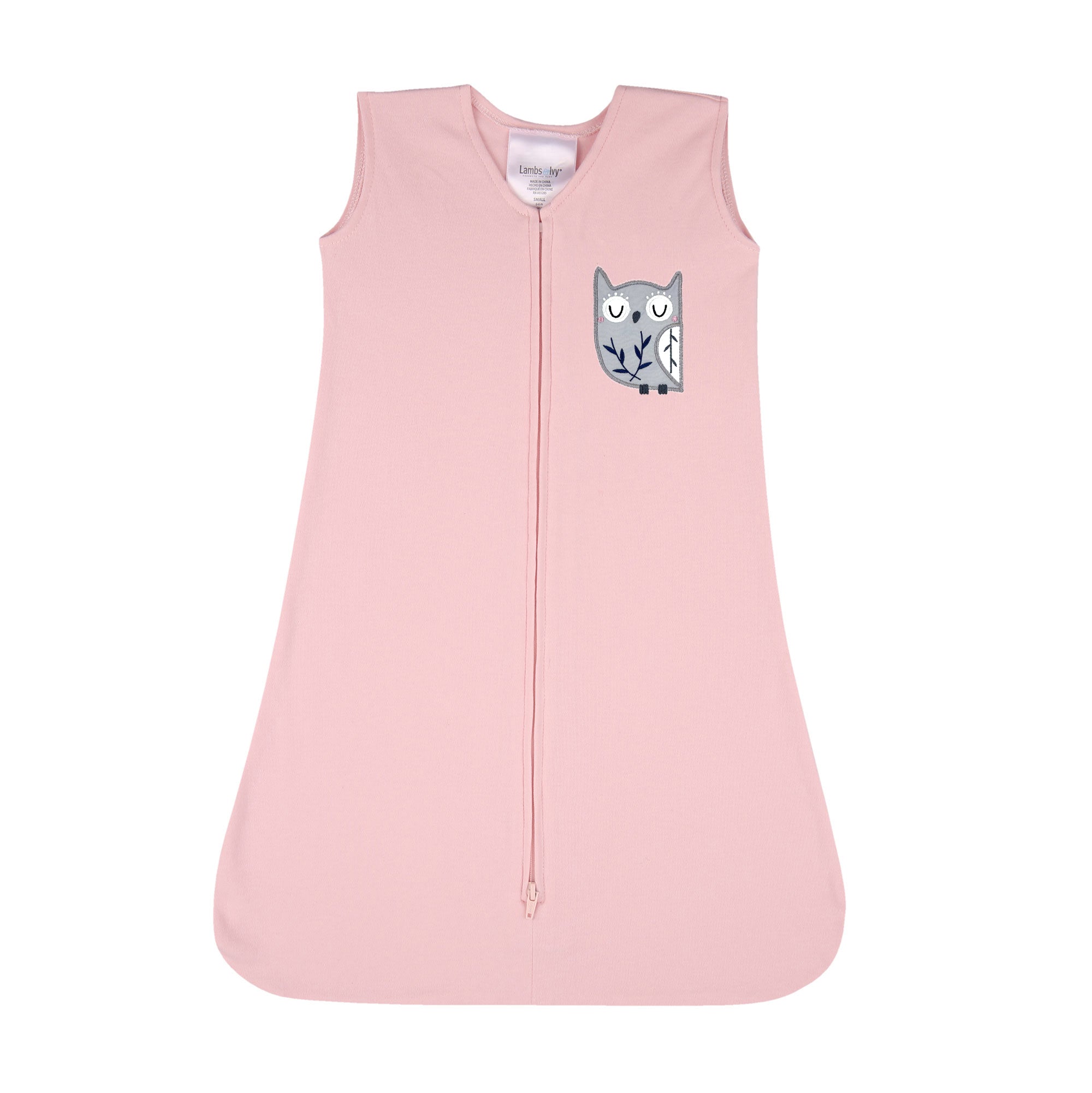 Forever Friends White/Pink/Gray Woodland Fox/Owl 4-Piece Nursery