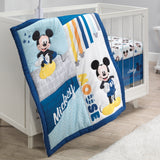 Disney Baby Forever Mickey Mouse 3 Piece Blue Crib Bedding Set Lambs Ivy