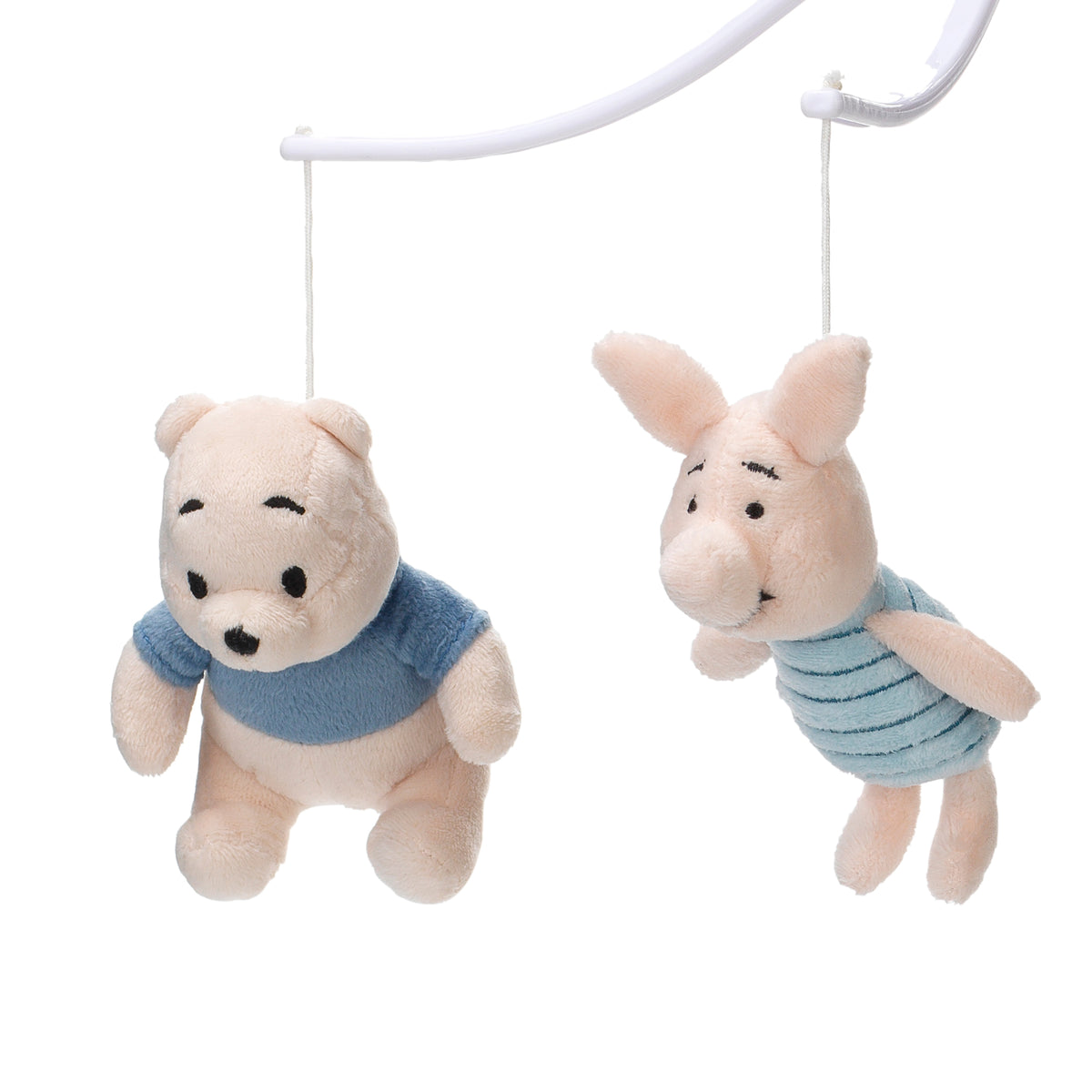 Disney Baby Forever Pooh Gray/Beige Bear Musical Baby Crib Mobile ...