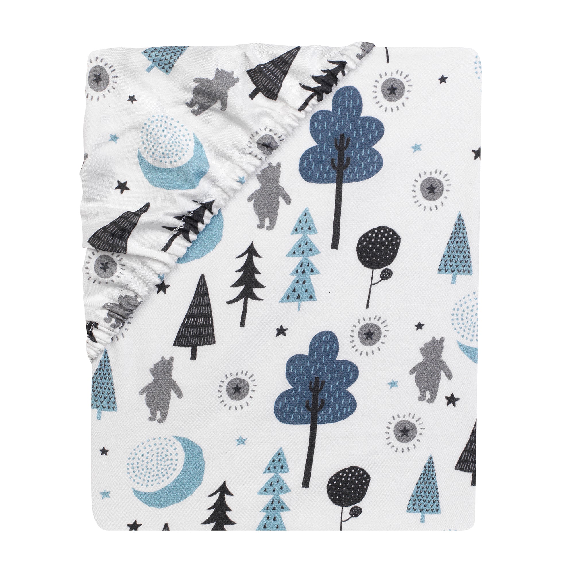 Forever Pooh Fitted Crib Sheet by Lambs & Ivy