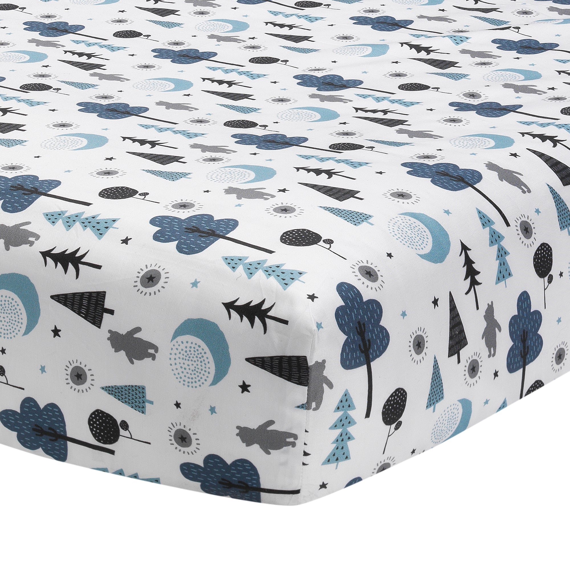 Forever Pooh Fitted Crib Sheet by Lambs & Ivy