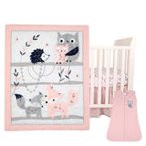 Forever Friends 4-Piece Nursery Crib Baby Bedding Set by Lambs & Ivy