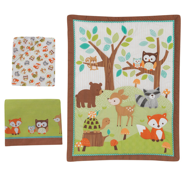 Friendly Forest 3-Piece Crib Bedding Set by Bedtime Originals