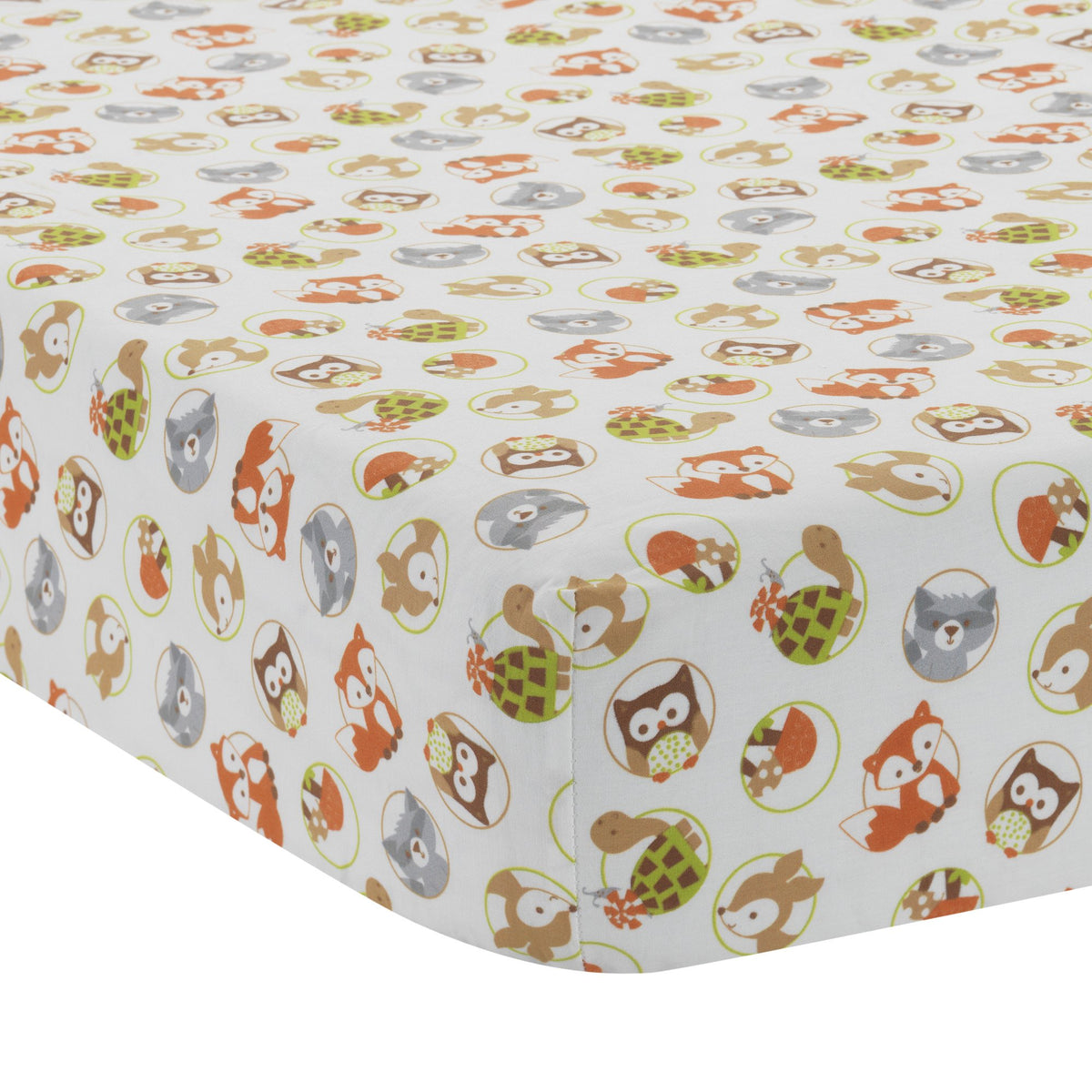 Friendly Forest Woodland Animals Baby Fitted Crib Sheet – Lambs & Ivy