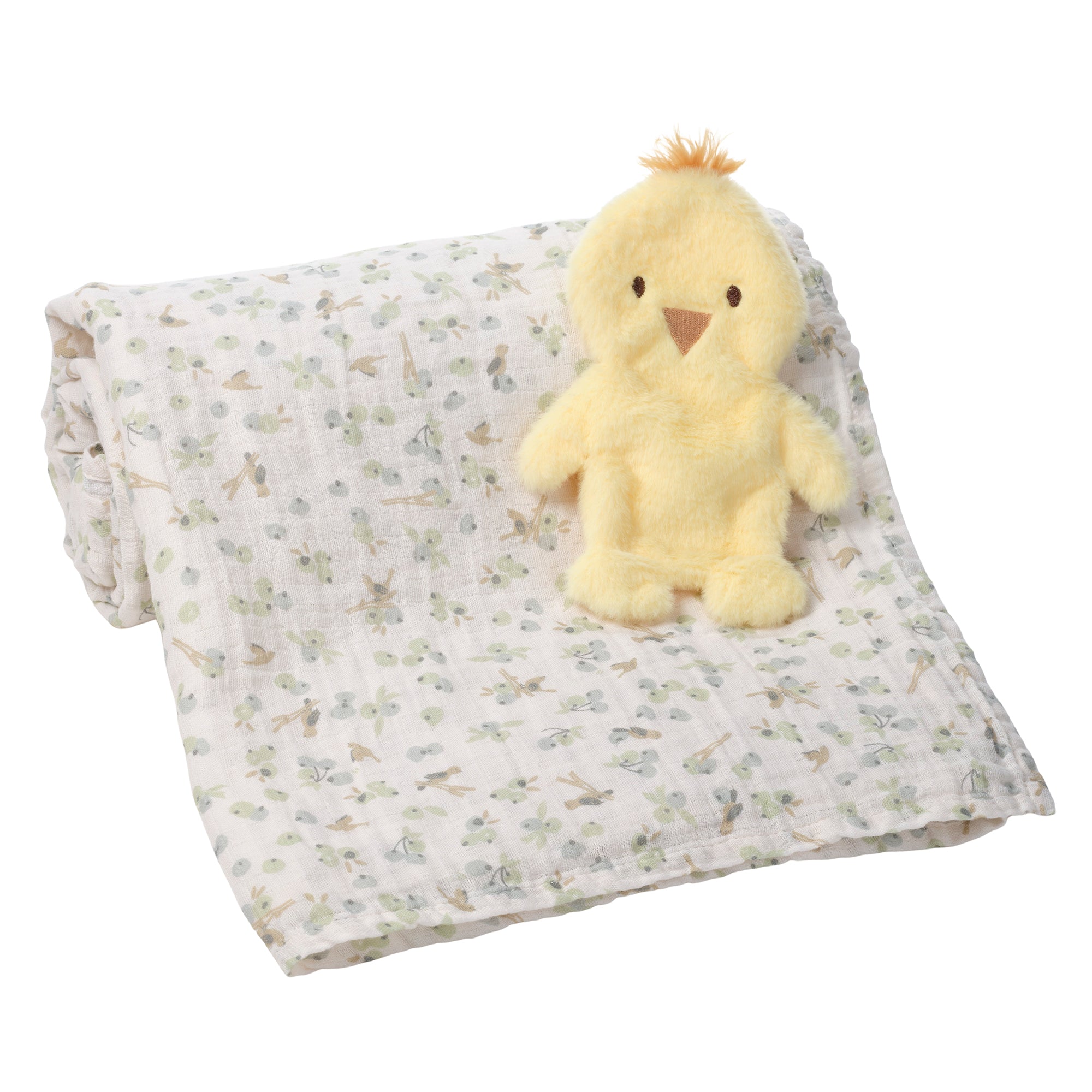 Ducky Swaddle Blanket w/ Lovey by Lambs & Ivy