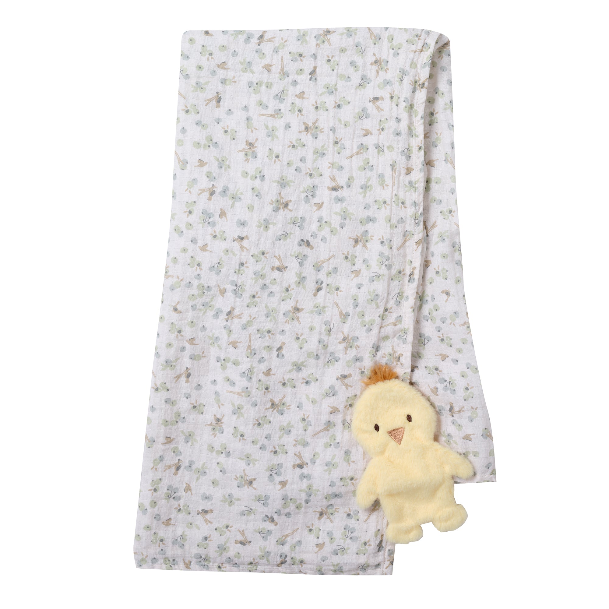 Ducky Swaddle Blanket w/ Lovey by Lambs & Ivy