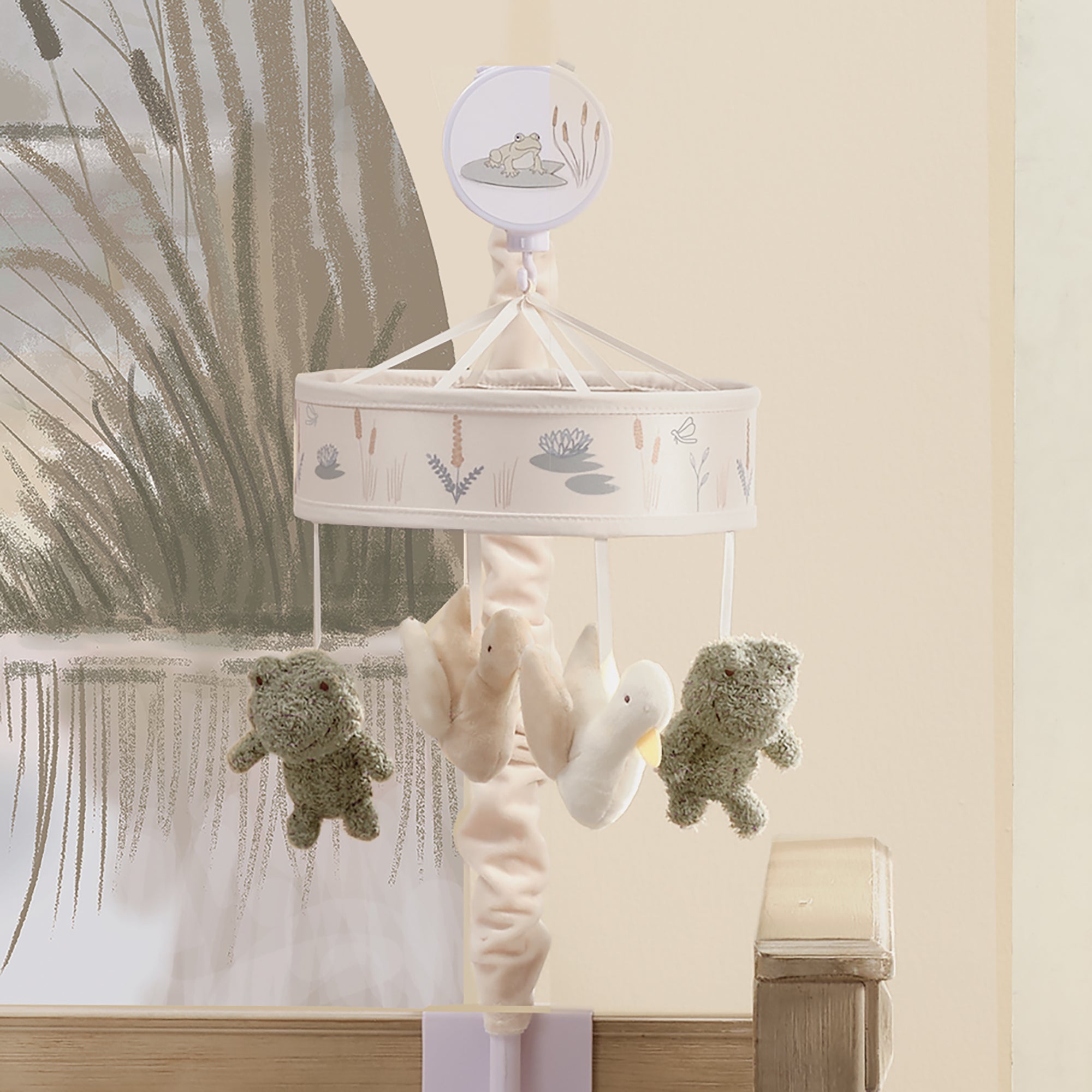 Froggy & Friends Musical Baby Crib Mobile by Lambs & Ivy