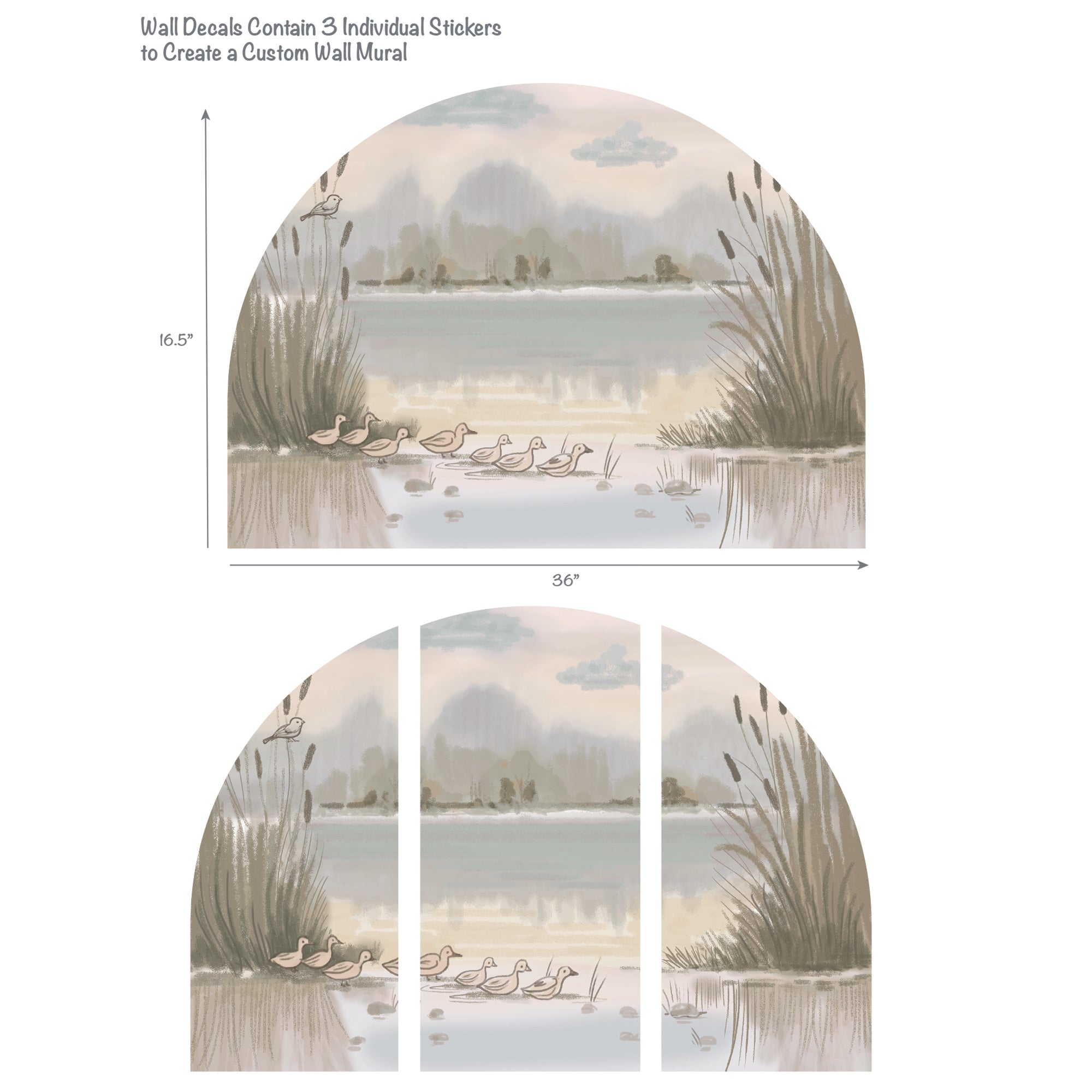 Little Ducklings Pond Wall Decal by Lambs & Ivy
