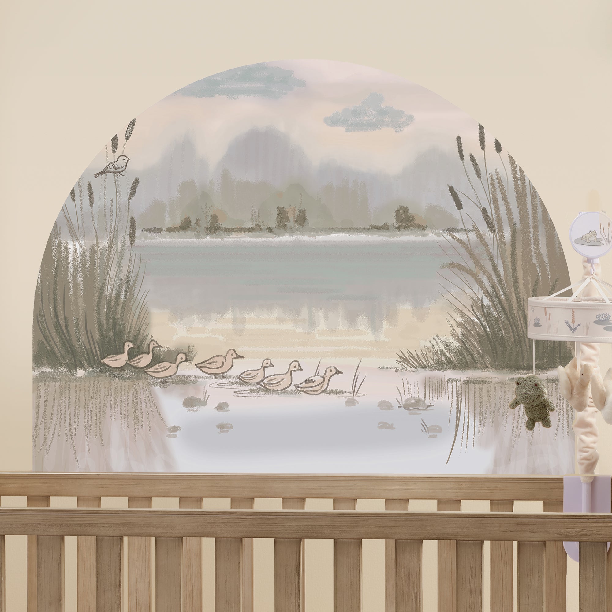 Little Ducklings Pond Wall Decal by Lambs & Ivy