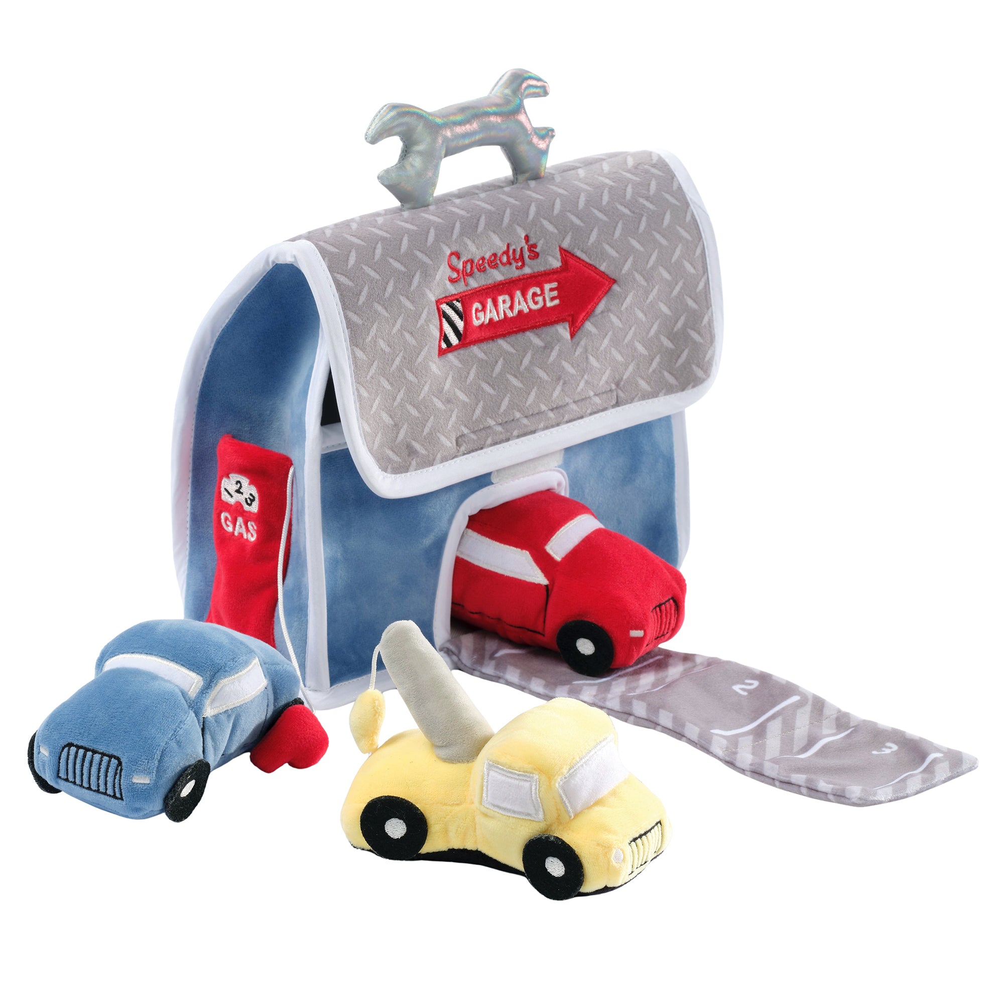 Car Garage Interactive Plush Playset by Lambs & Ivy