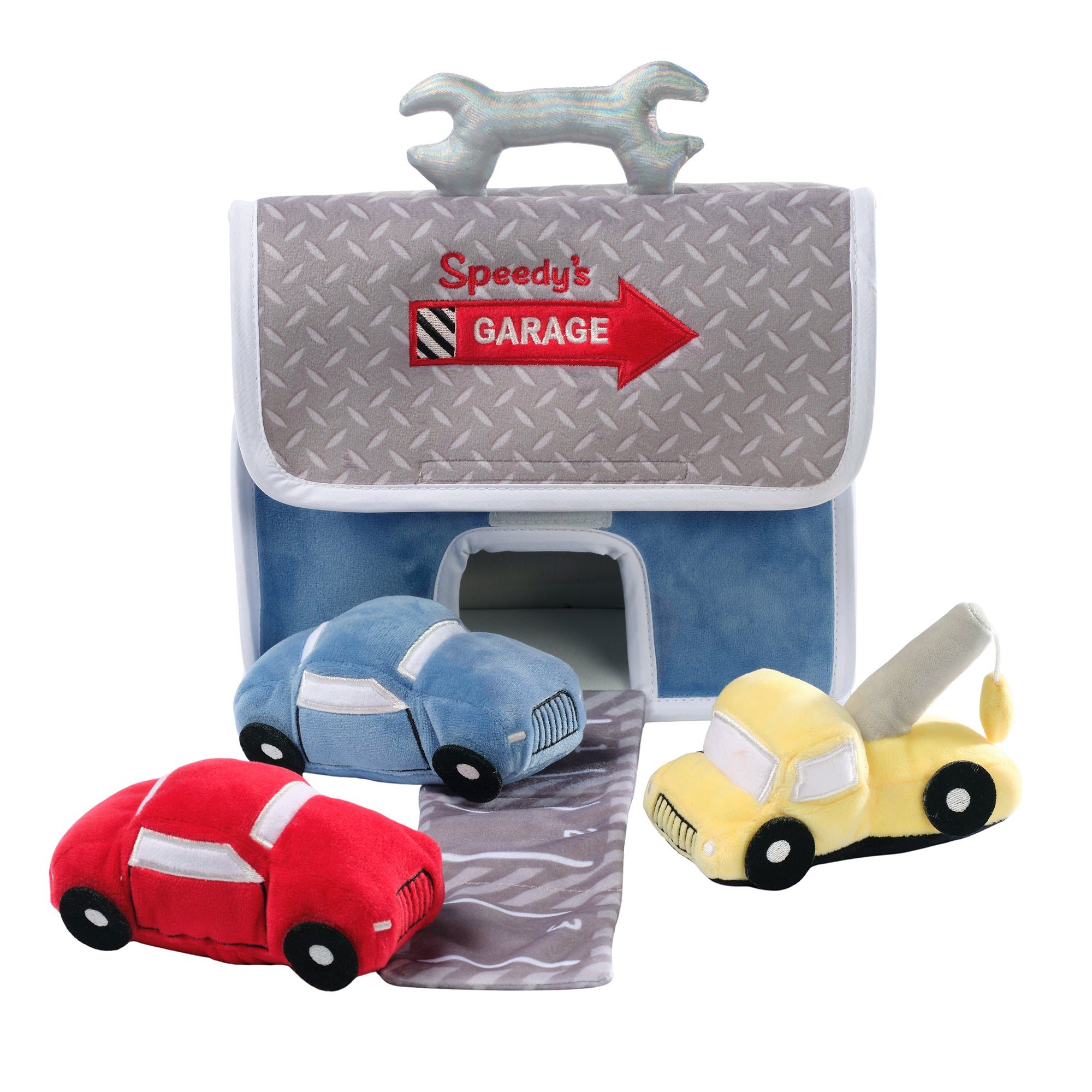 Car Garage Interactive Plush Playset by Lambs & Ivy