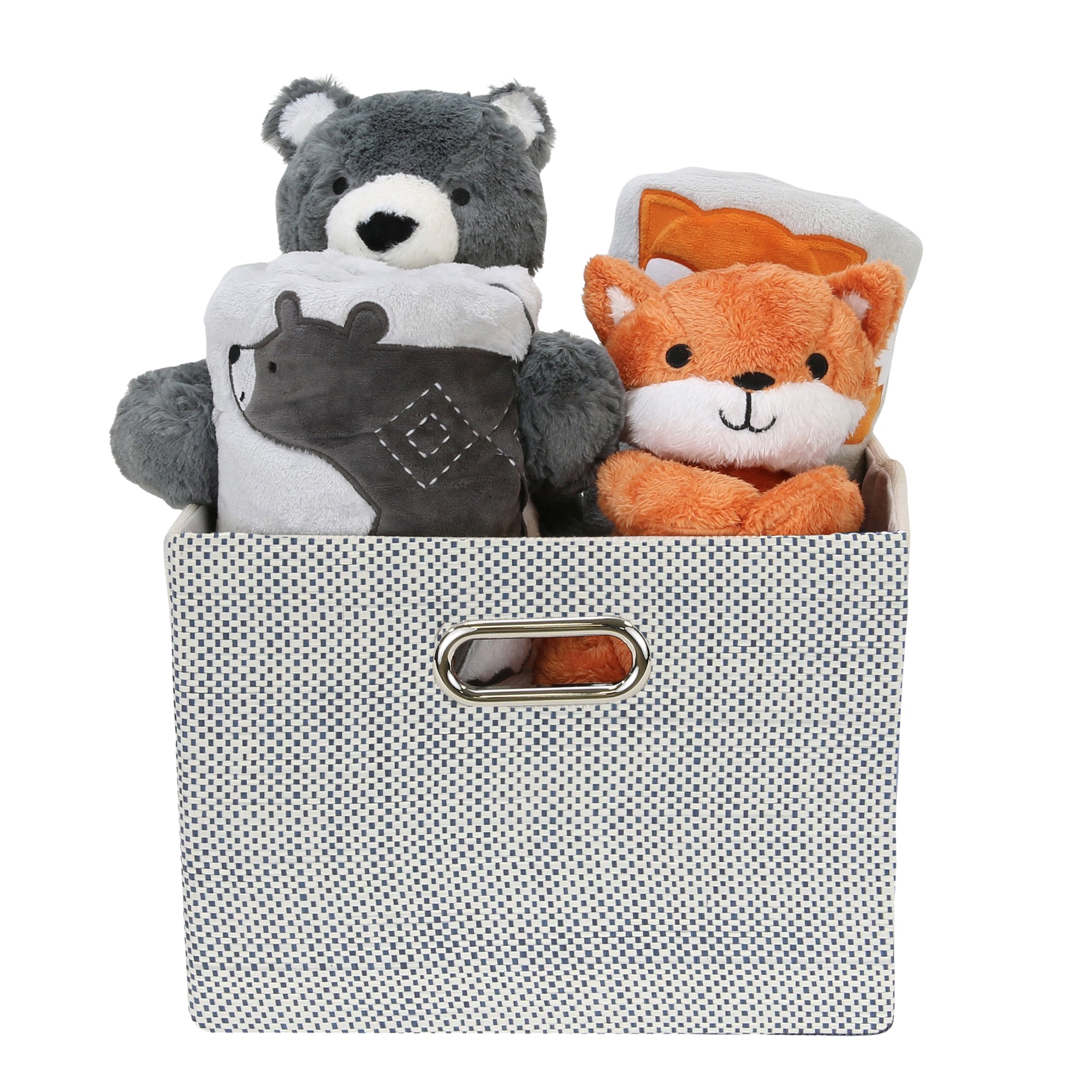 Luxury Blue 5-Piece Baby Gift Basket by Lambs & Ivy