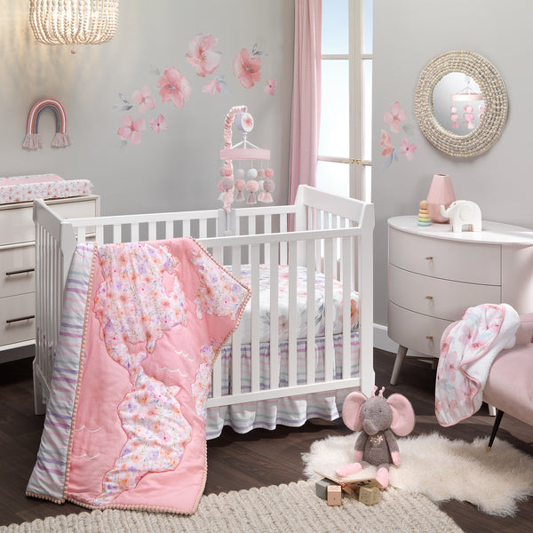 Girls Rule the World 4-Piece Crib Bedding Set by Lambs & Ivy