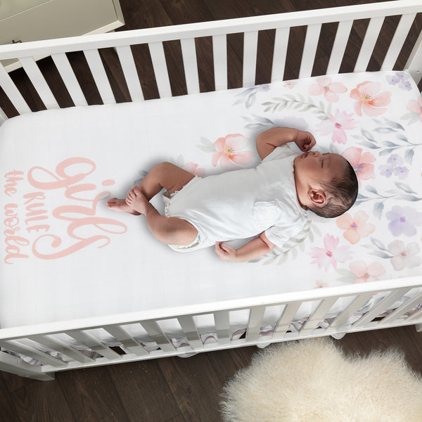 Girls Rule the World 4-Piece Crib Bedding Set by Lambs & Ivy