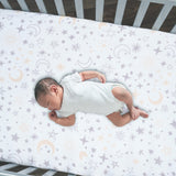 Goodnight Moon Cotton Fitted Crib Sheet by Lambs & Ivy