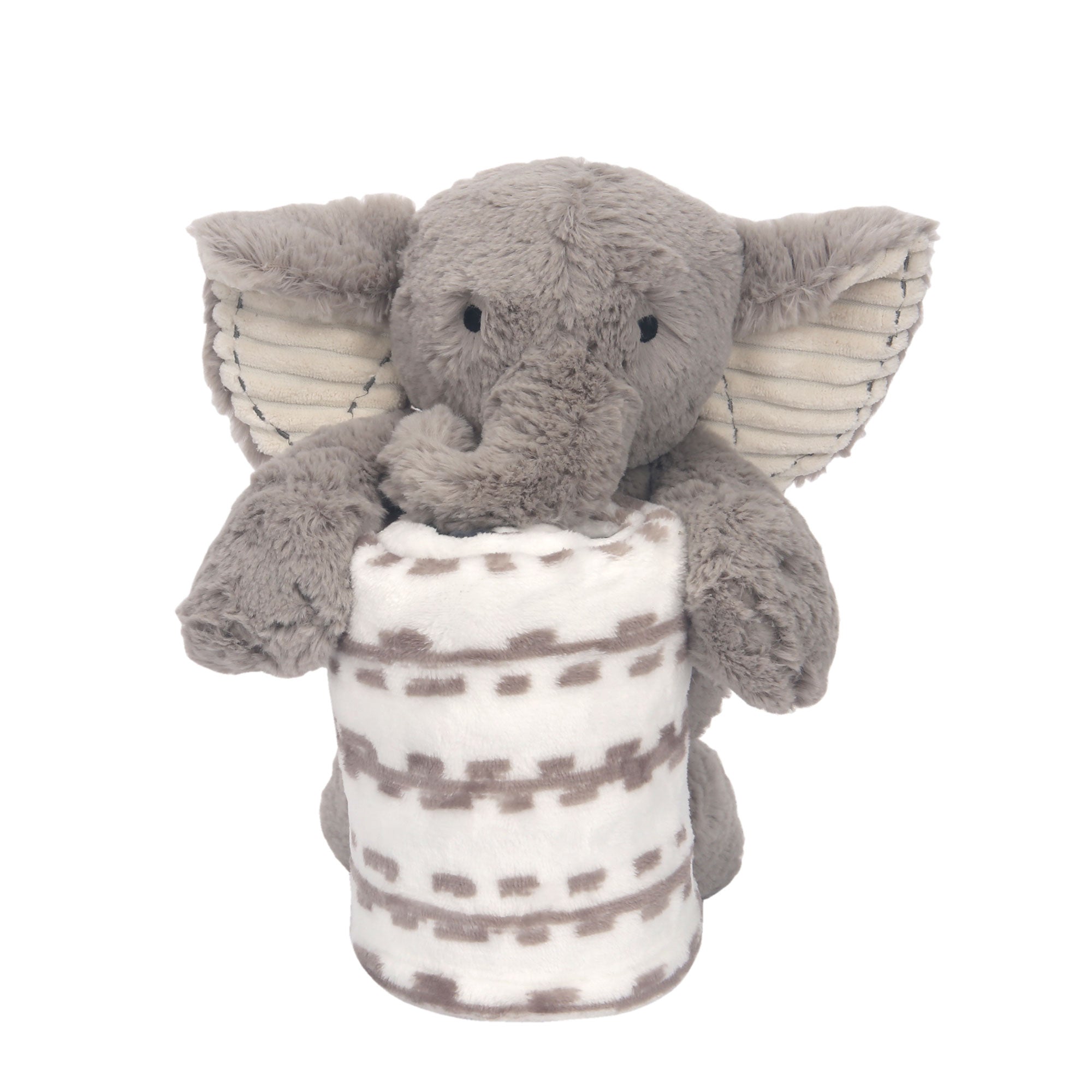 Blanket & Plush Baby Gift Set - Gray Elephant by Lambs & Ivy