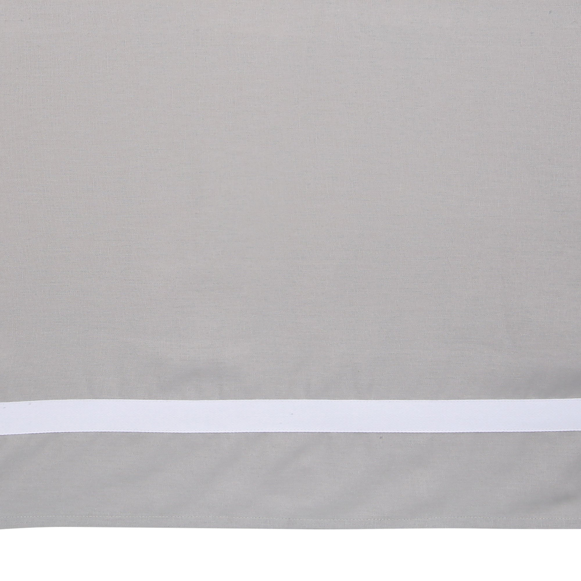 Signature Gray Linen Crib Skirt by Lambs & Ivy