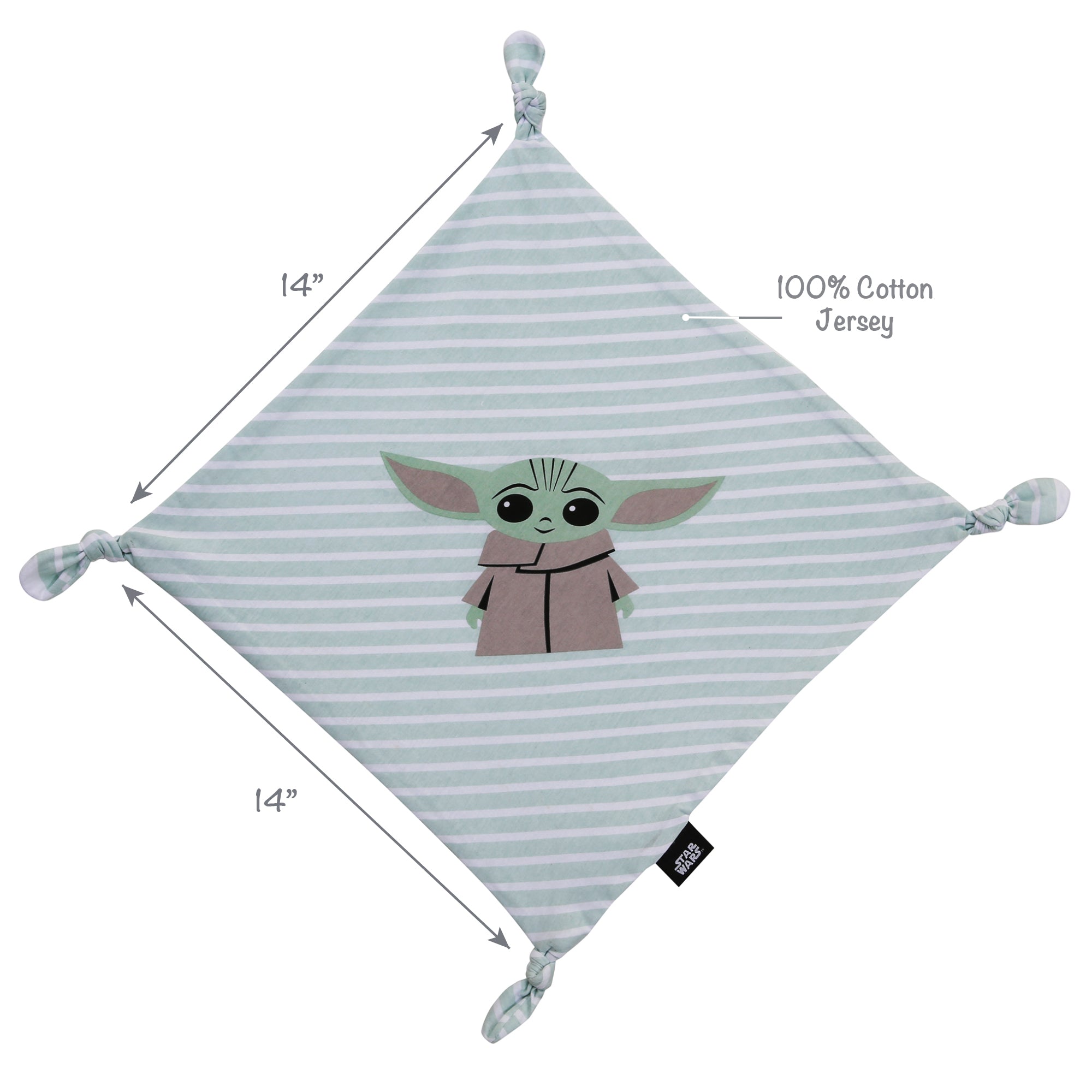 Star Wars Grogu Lovey Security Blanket by Lambs & Ivy